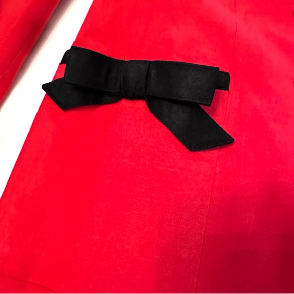 Vintage Rena Lange Silk Linen Jacket Special Buttons Bows 6 - Picture 5 of 8